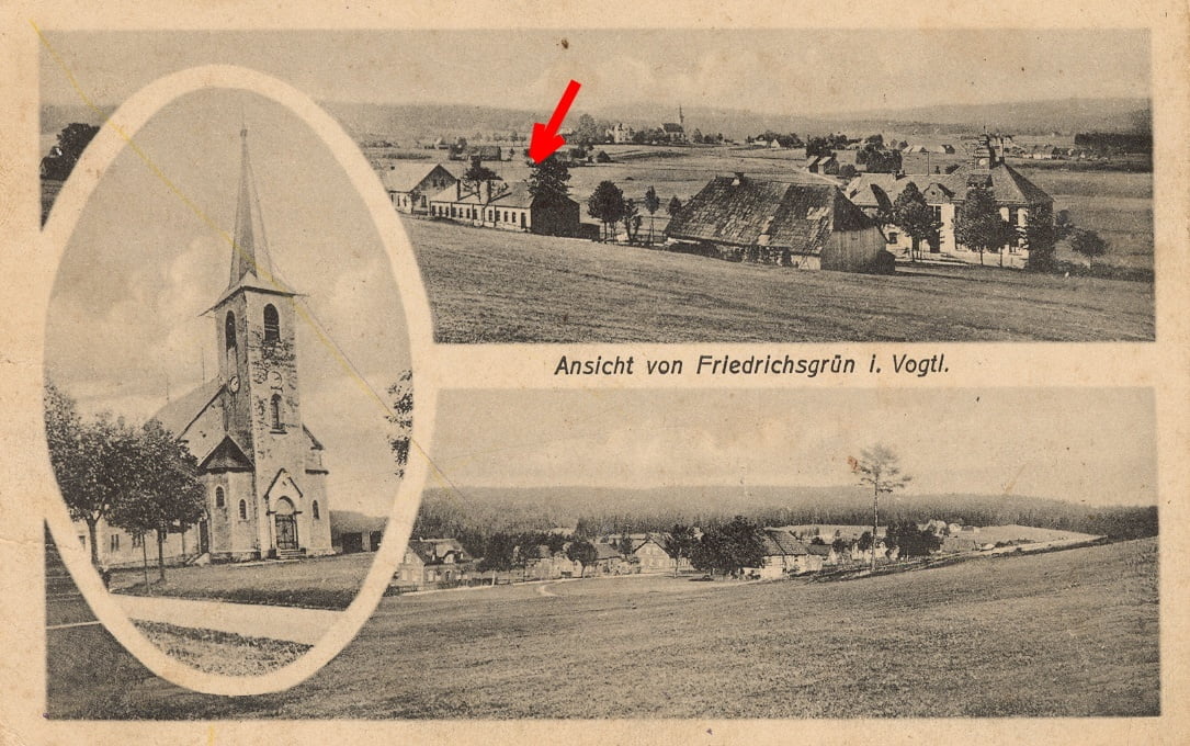 Friedrichsgrün 1900 mit Stickerei